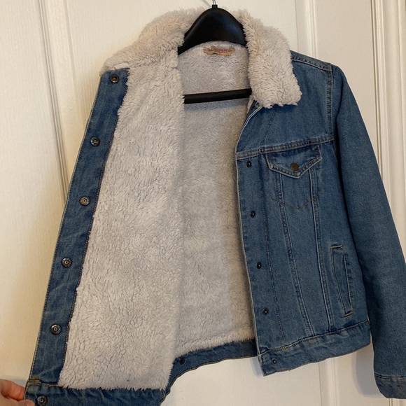 Fur lined jean jacket - Picture 2 of 3
